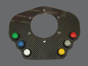 Carbon fibre button plate